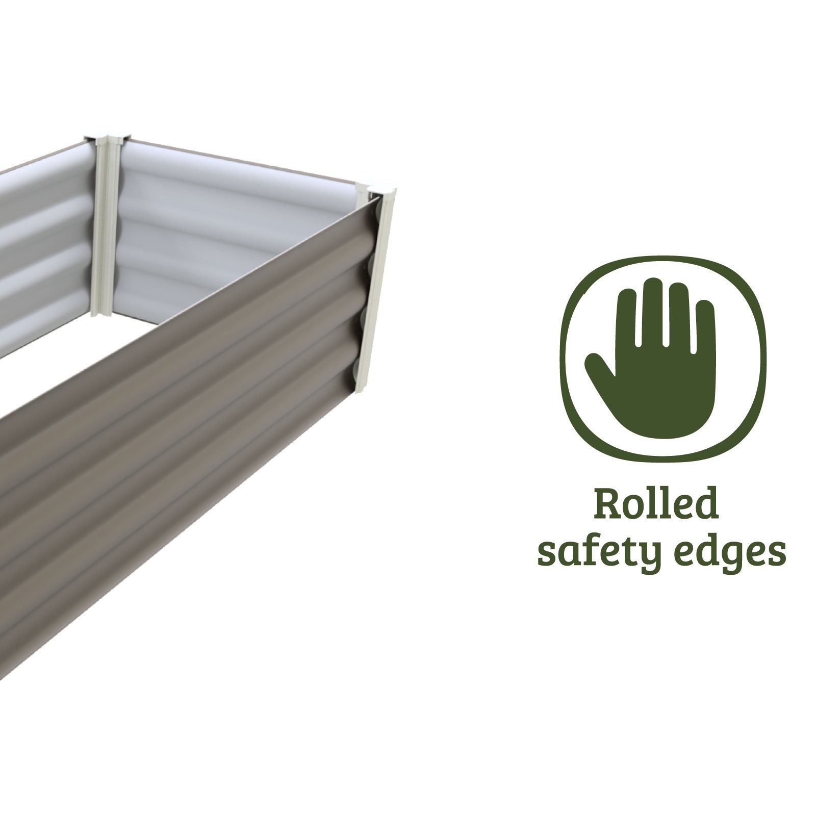 Narrow Rectangle Raised Garden Bed 100 x 50 x 41cm