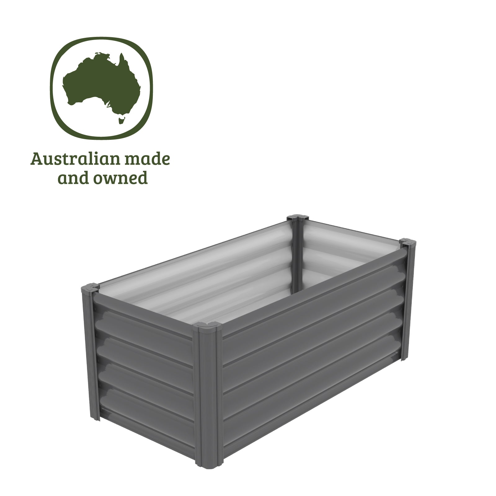 Narrow Rectangle Raised Garden Bed 100 x 50 x 41cm