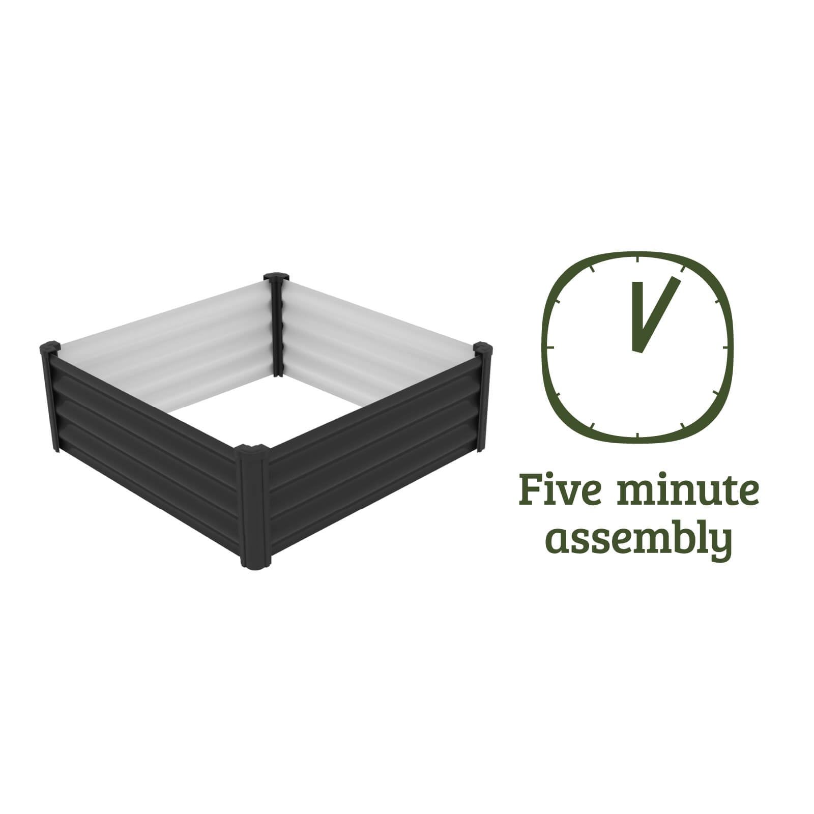 Square Raised Garden Bed 100 x 100 x 30cm