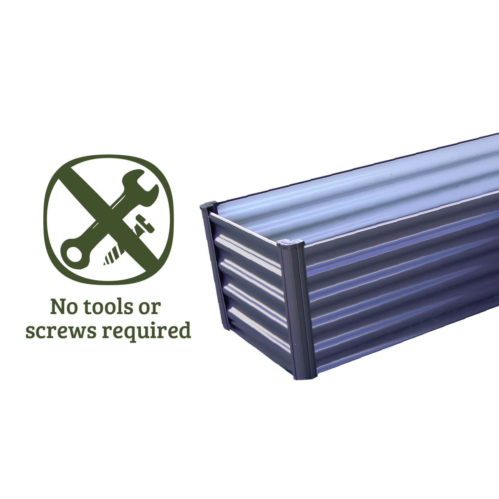 L-Shape Raised Garden Bed 150 x 150 x 41cm