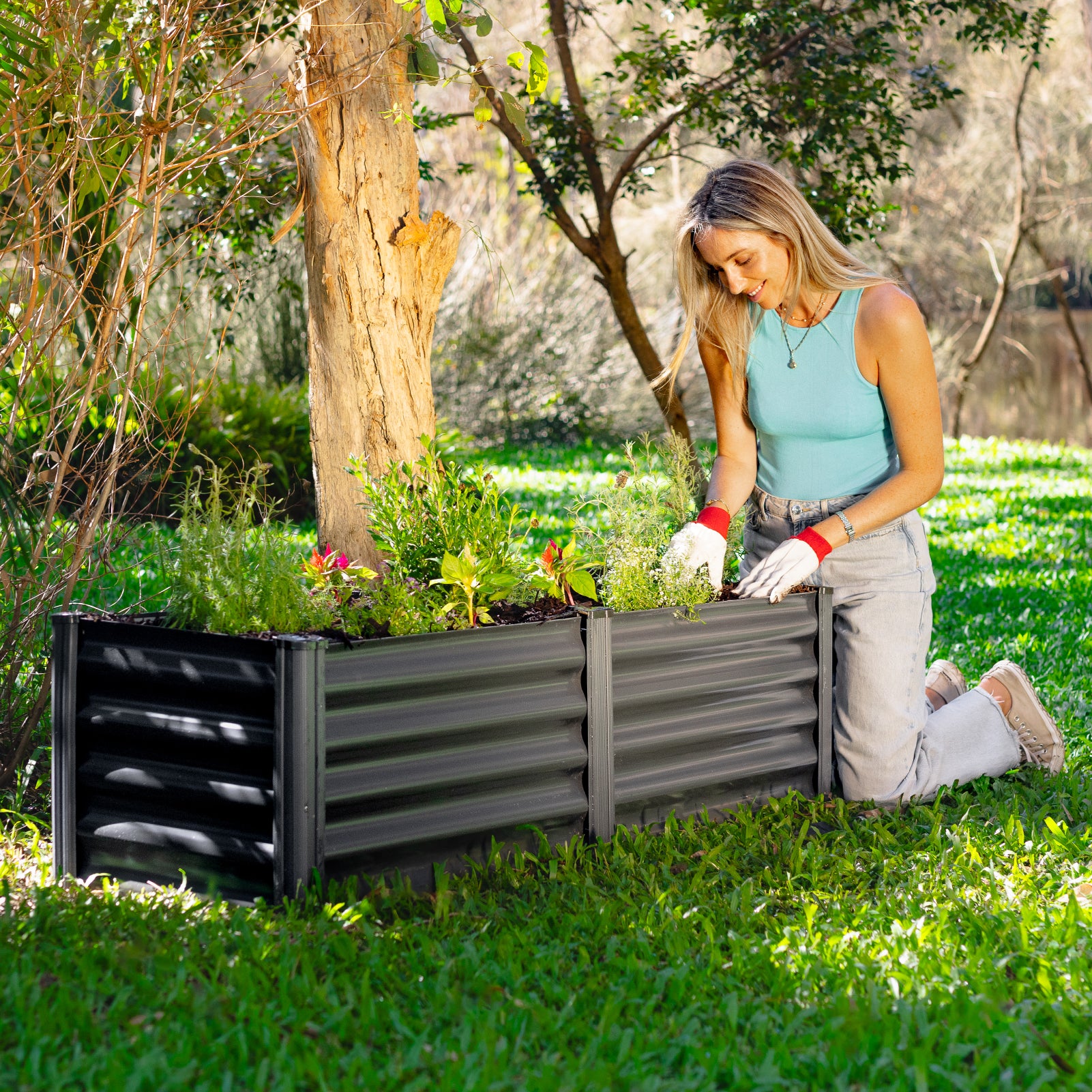 Modular Raised Garden Bed 150 x 50 x 41cm
