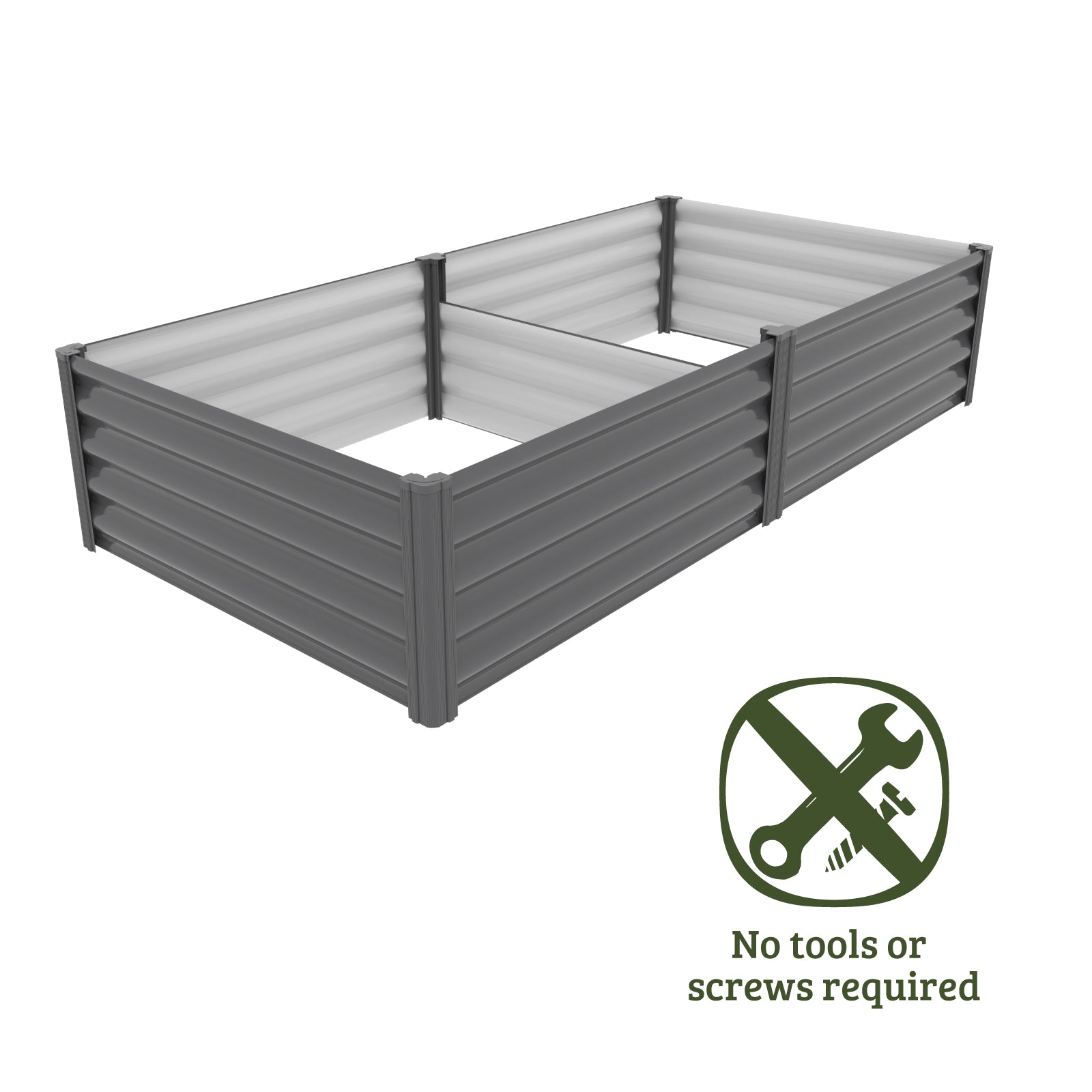 Modular Raised Garden Bed 200 x 100 x 41cm