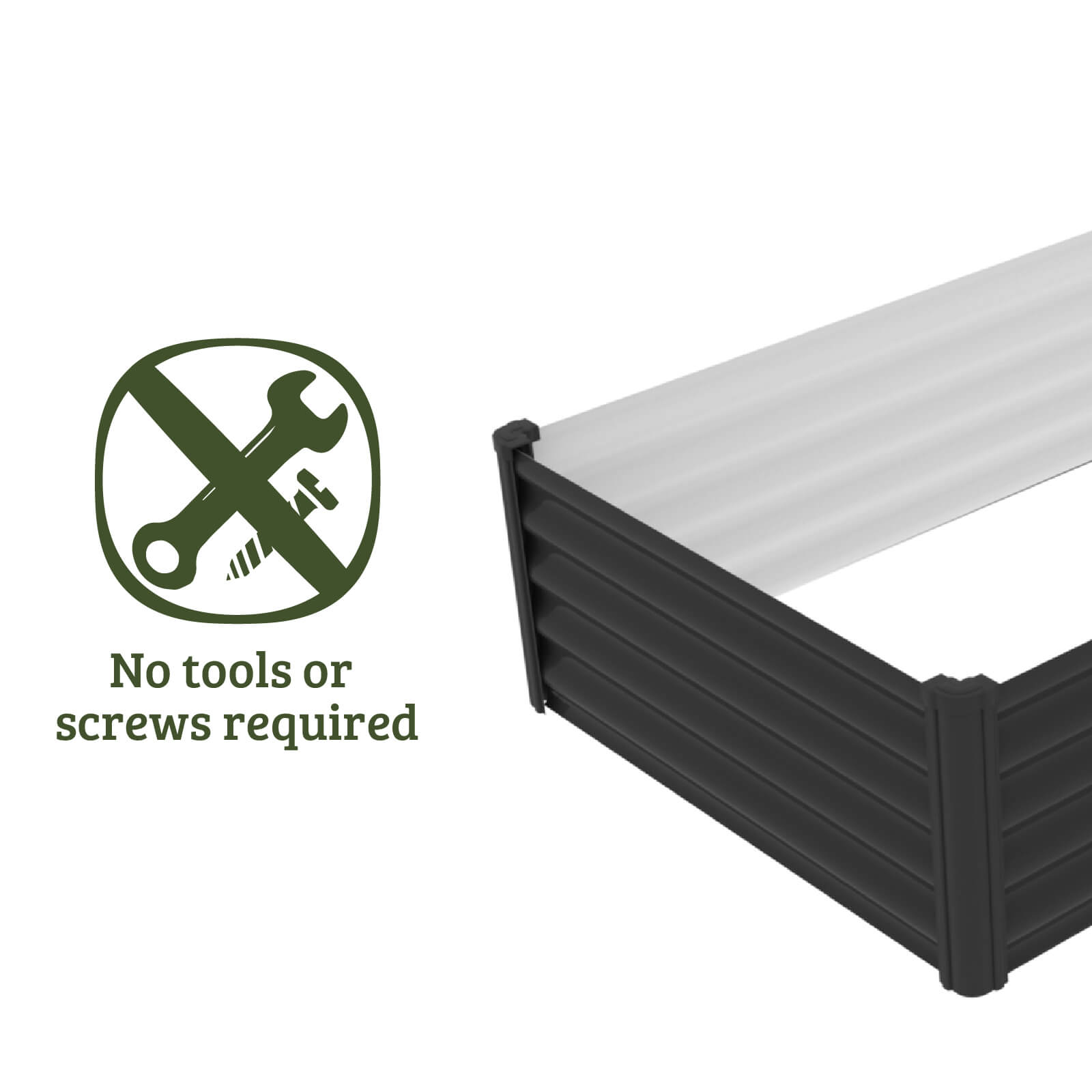 Rectangle Raised Garden Bed 200 x 100 x 41cm