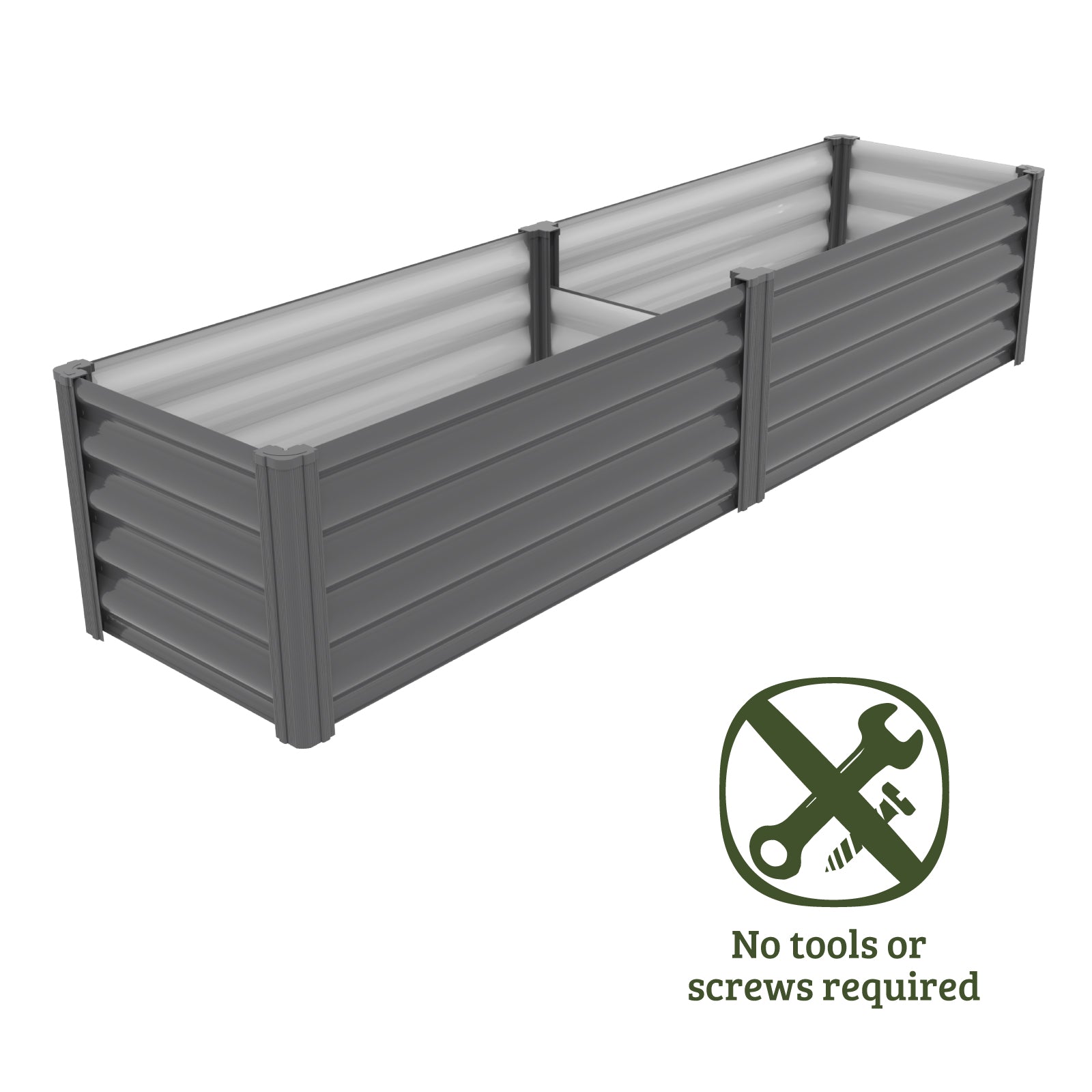 Modular Raised Garden Bed 200 x 50 x 41cm