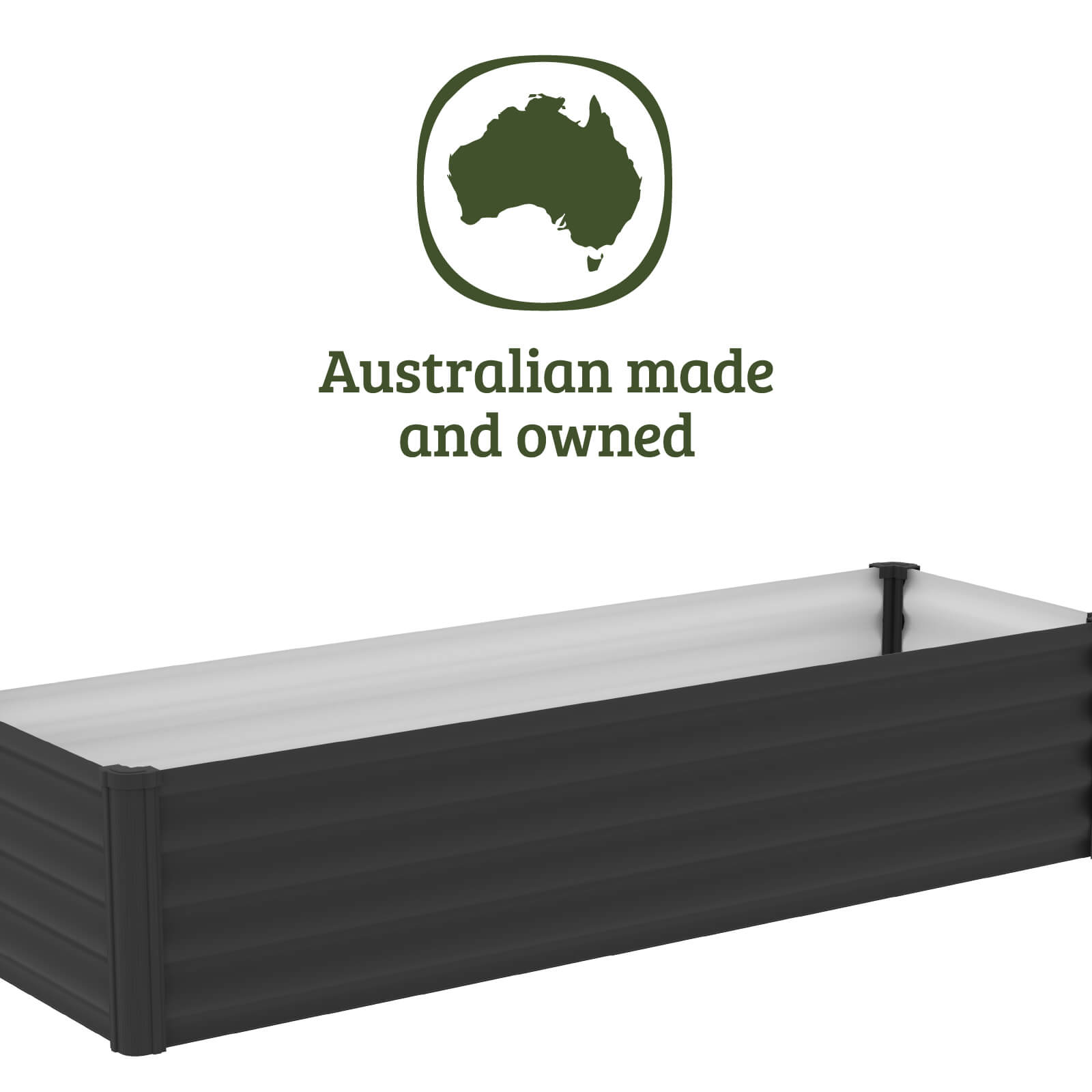 Narrow Rectangle Raised Garden Bed 200 x 50 x 41cm