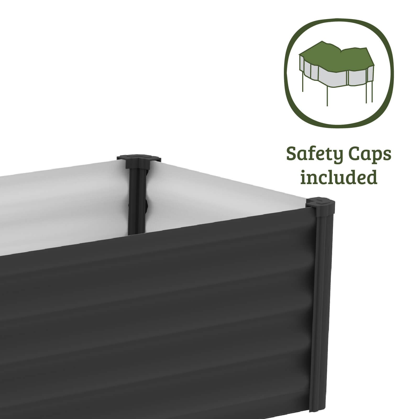 Narrow Rectangle Raised Garden Bed 200 x 50 x 41cm