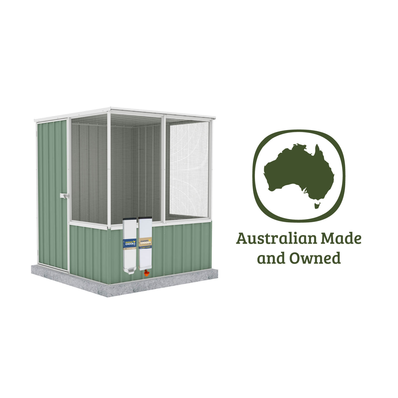 Small Chicken Coop w/ Feeder & Drinker