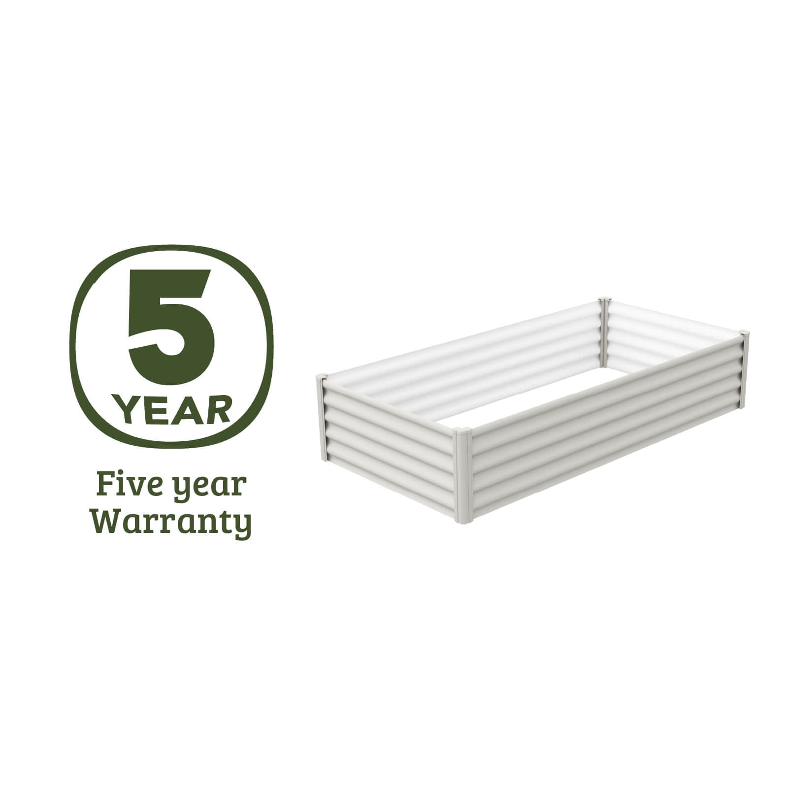 Rectangle Raised Garden Bed 200 x 100 x 41cm
