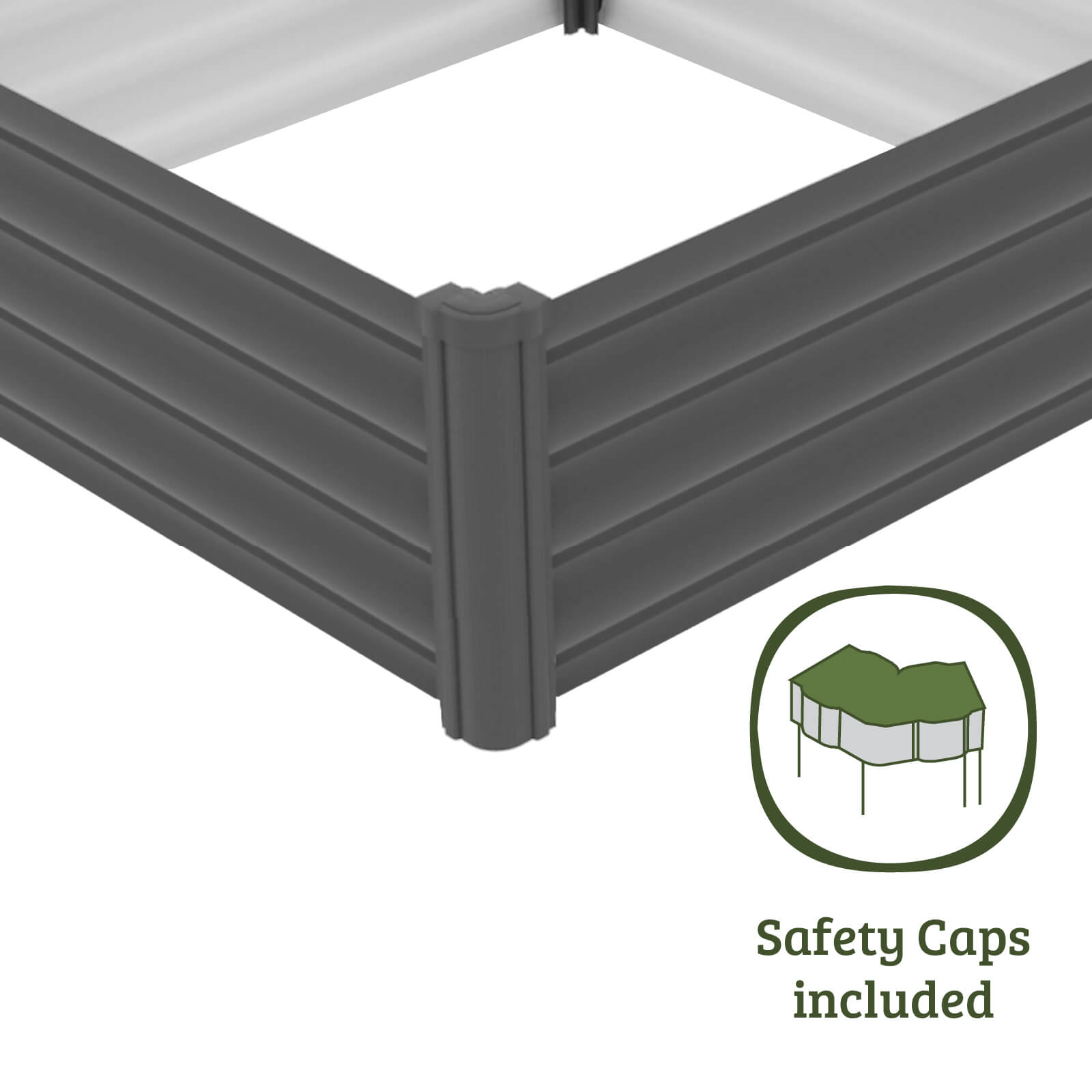 Square Raised Garden Bed 100 x 100 x 30cm