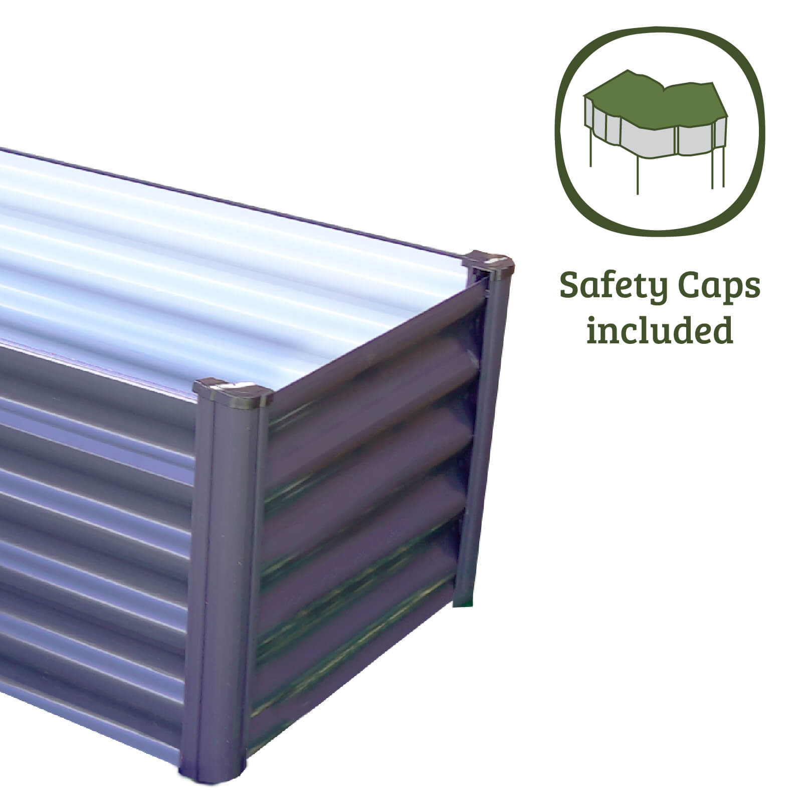 L-Shape Raised Garden Bed 150 x 150 x 41cm