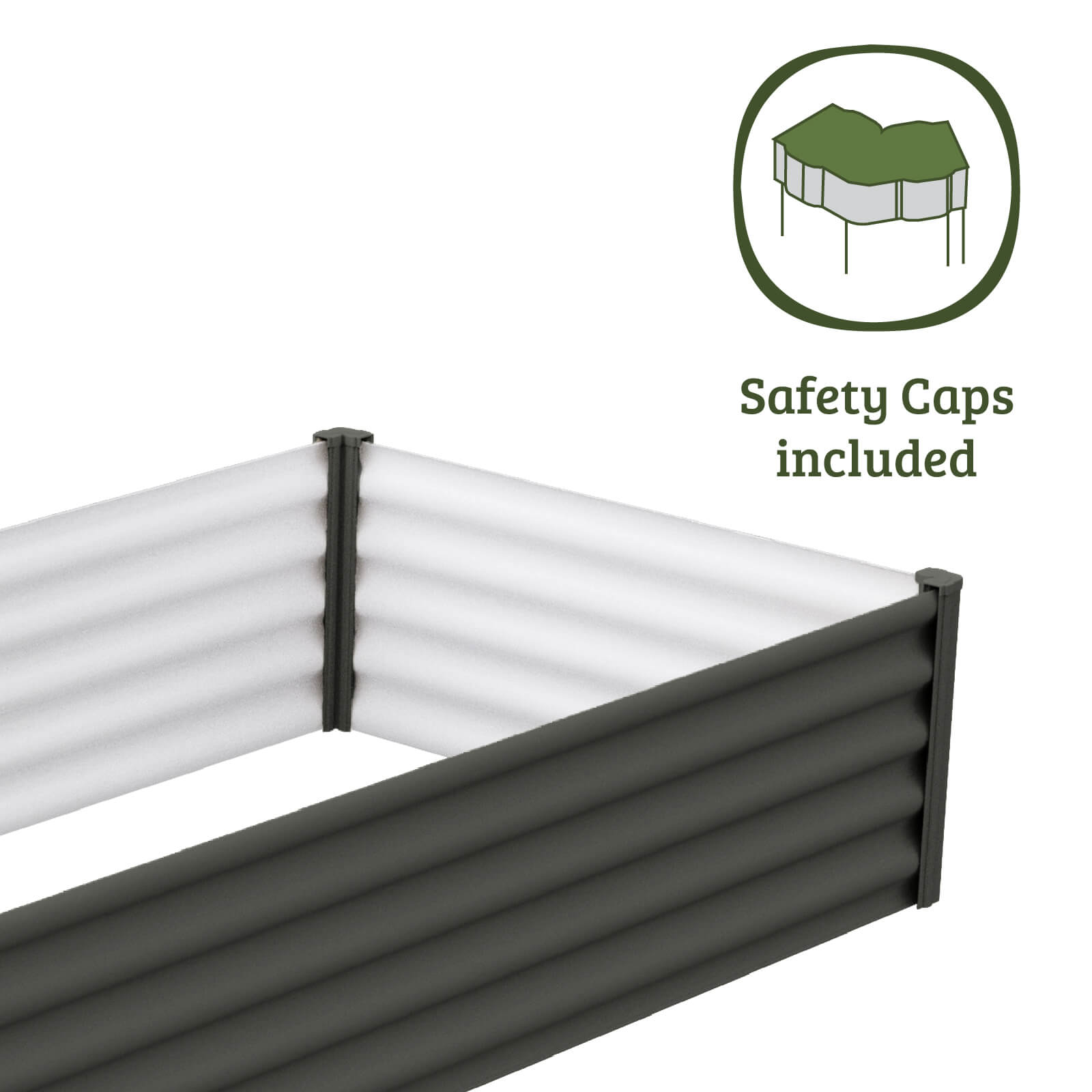 Rectangle Raised Garden Bed 200 x 100 x 41cm