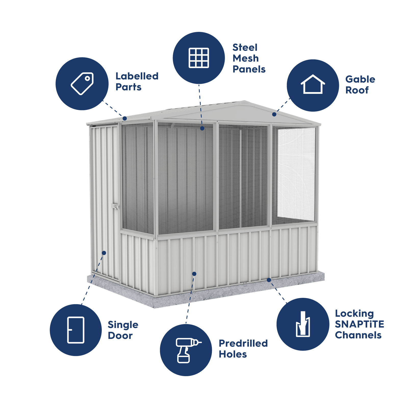Large Chicken Coop Zincalume