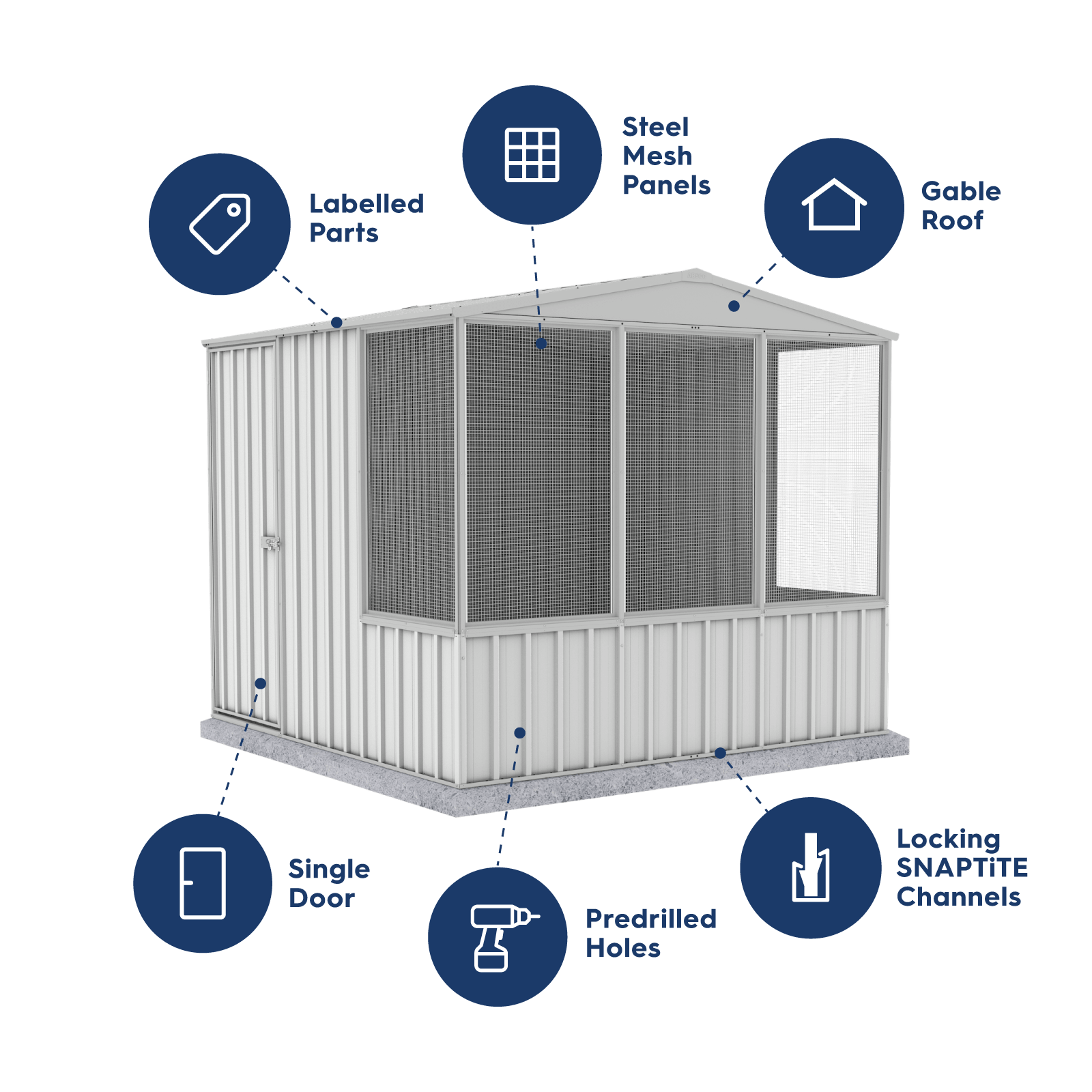 Extra Large Chicken Coop Zincalume