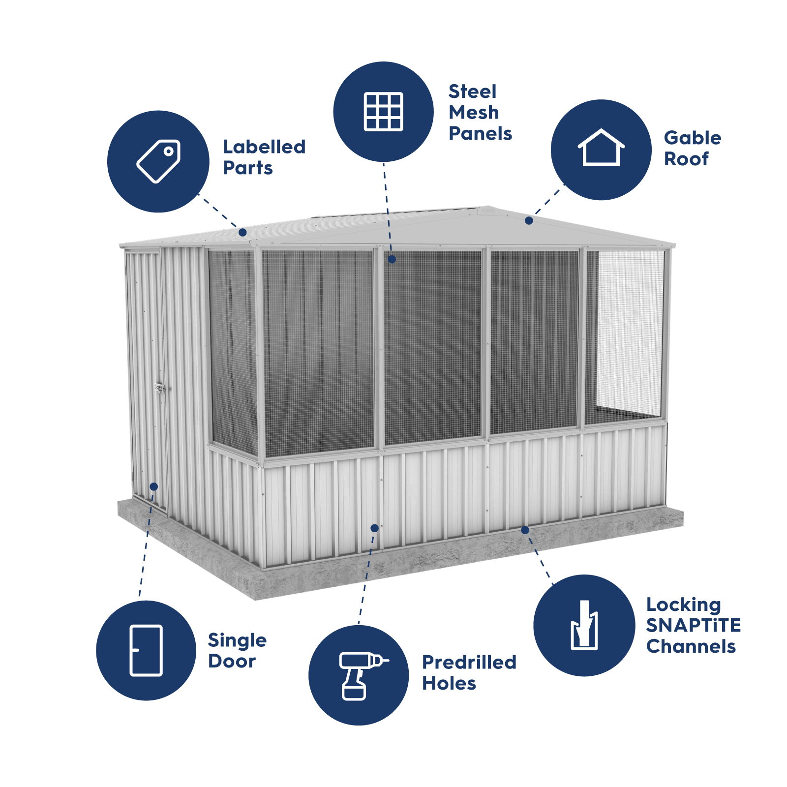 Deluxe Chicken Coop Zincalume
