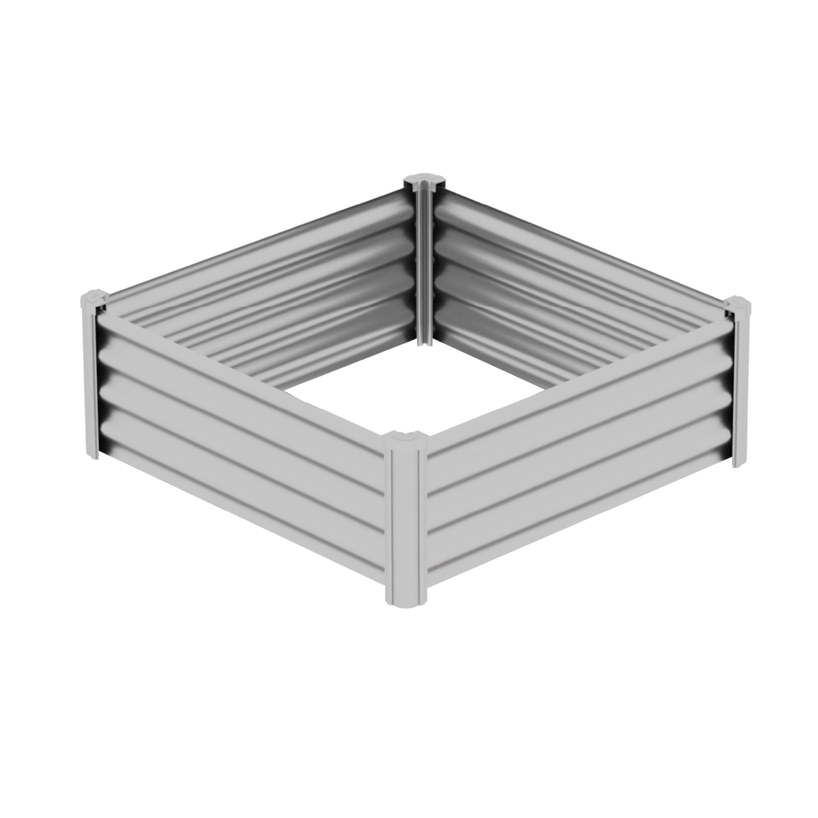 Square Raised Garden Bed 100 x 100 x 30cm Zincalume