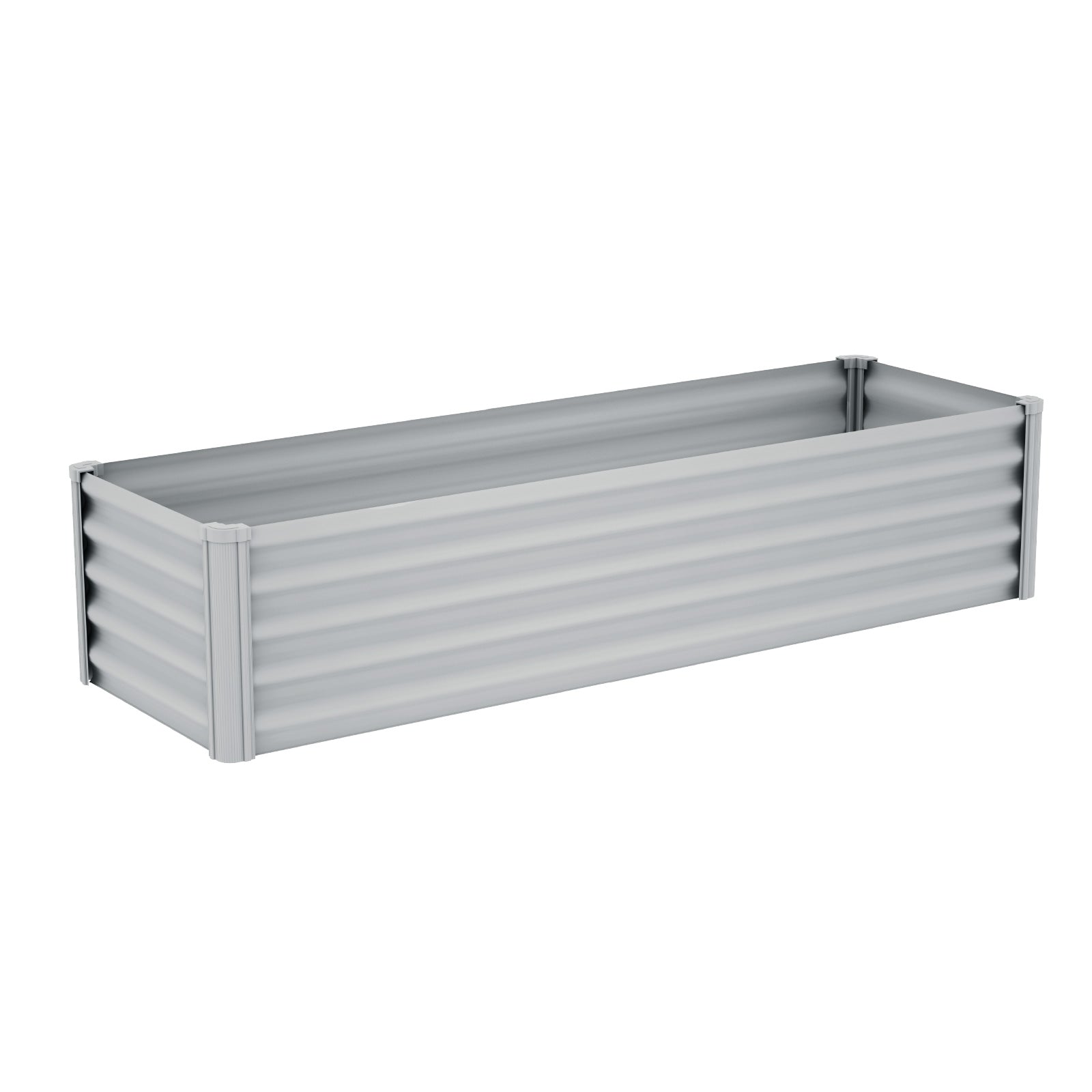 Narrow Rectangle Raised Garden Bed 200 x 50 x 41cm Zincalume