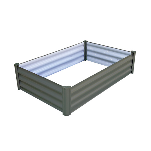 Small Rectangle Raised Garden Bed 120 x  90 x 31cm Woodland Grey