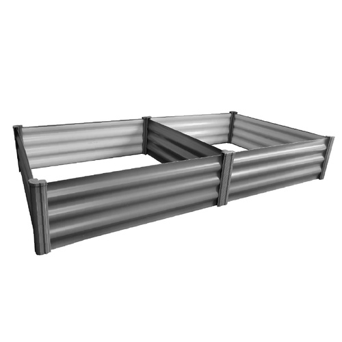 Modular Raised Garden Bed 200 x 100 x 31cm - Woodland Grey