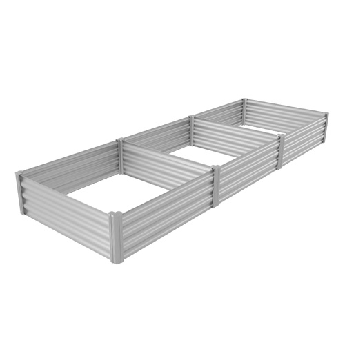 Modular Raised Garden Bed 300 x 100 x 31cm - Zincalume