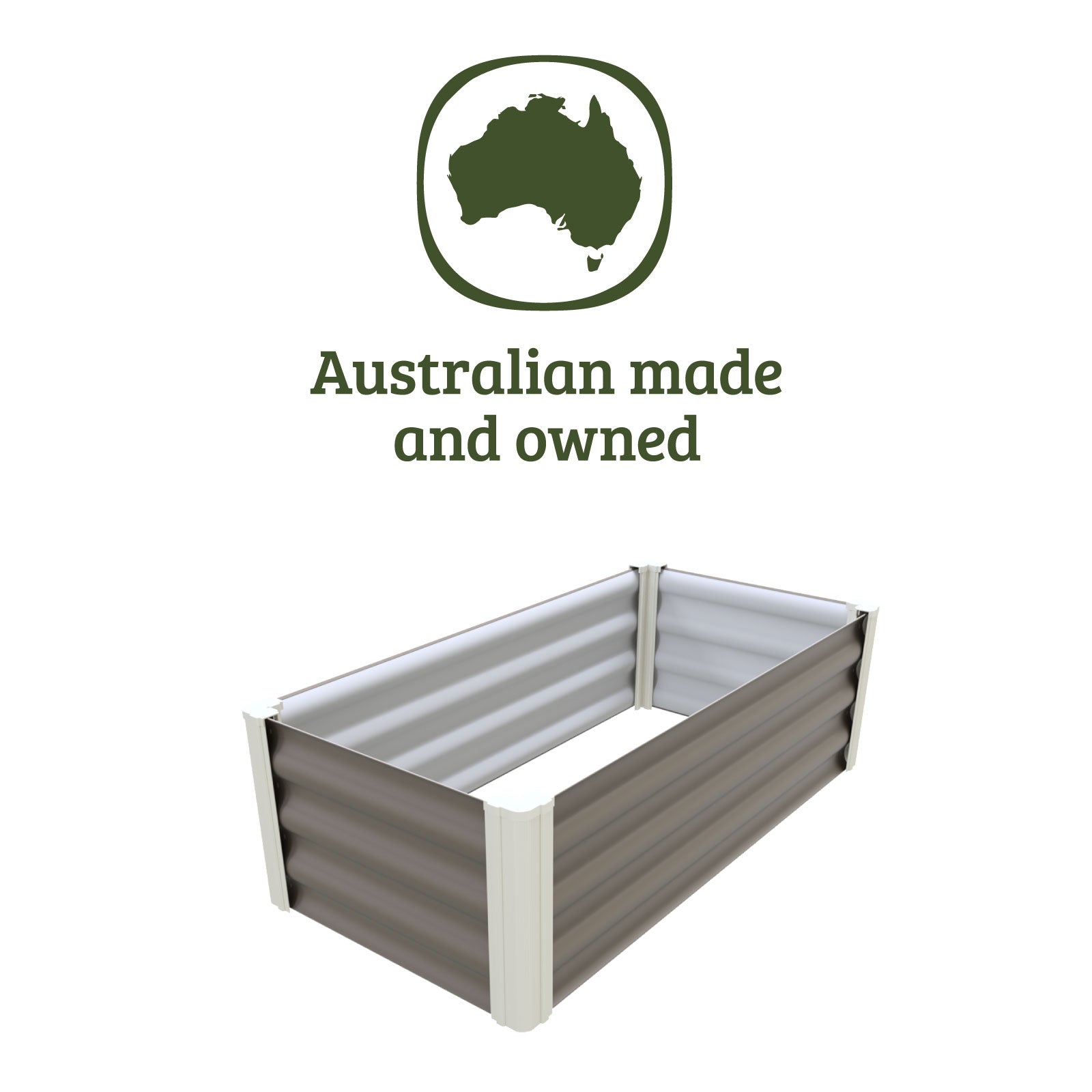 Narrow Rectangle Raised Garden Bed 100 x 50 x 41cm