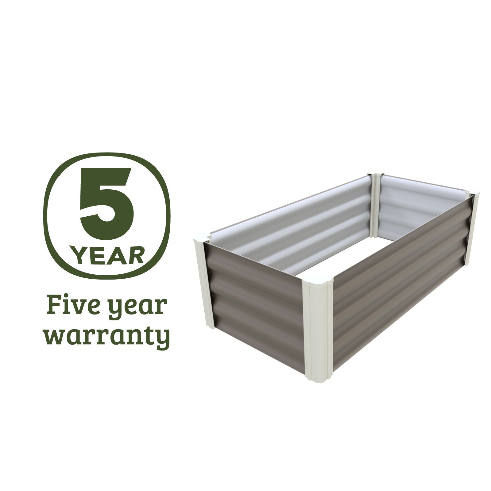 Narrow Rectangle Raised Garden Bed 100 x 50 x 41cm