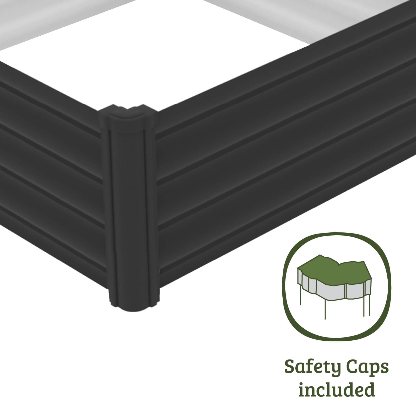 Square Raised Garden Bed 100 x 100 x 30cm