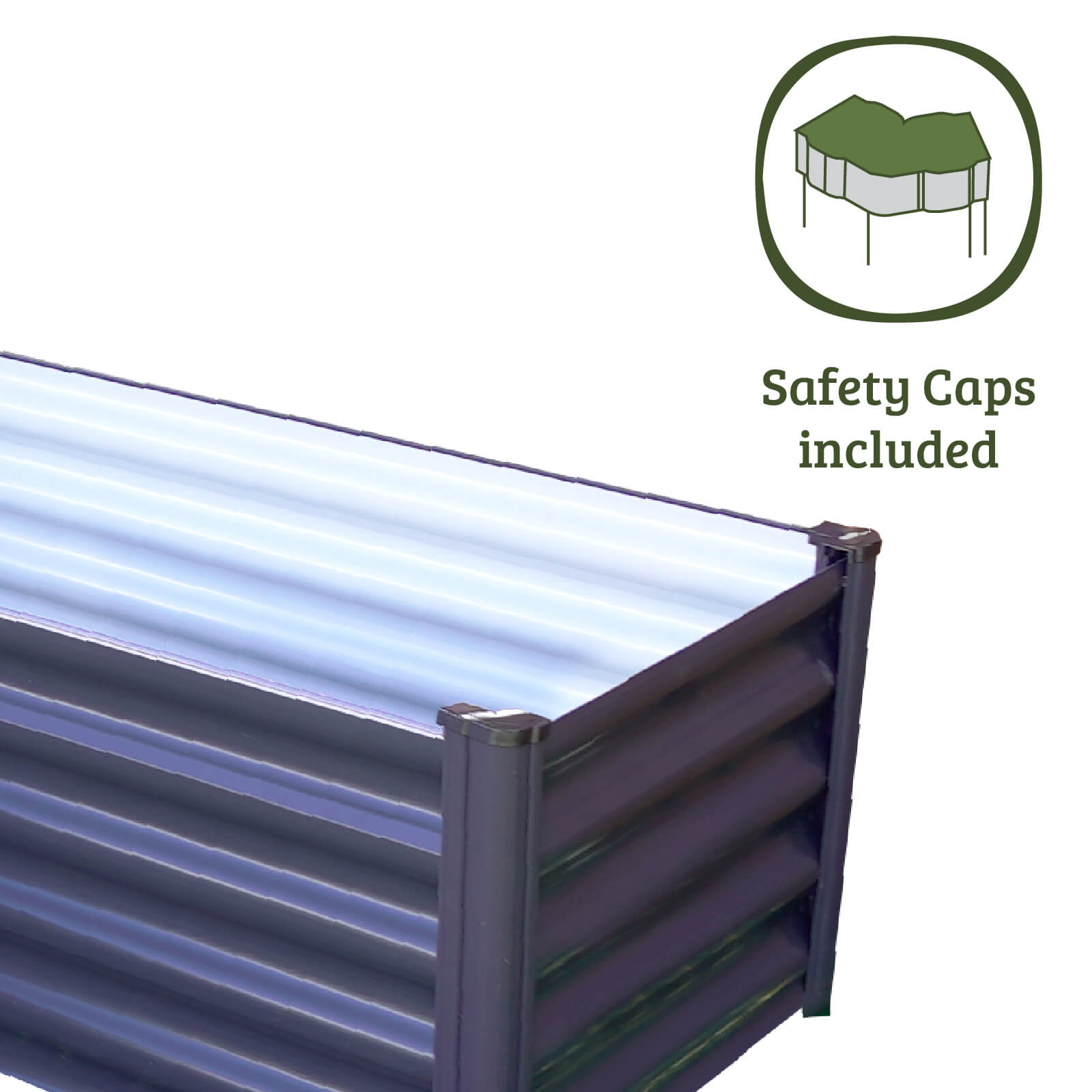 L-Shape Raised Garden Bed 150 x 150 x 41cm