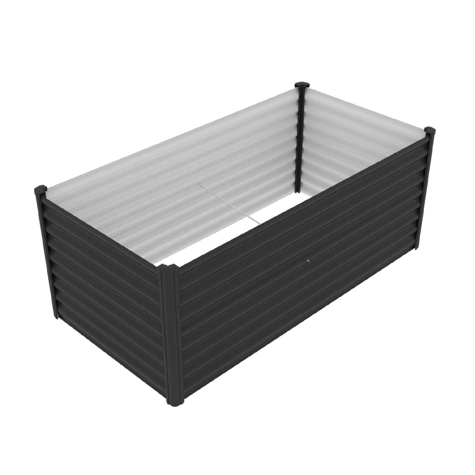 Extra High Rectangle Raised Garden Bed 200 x 100 x 73cm