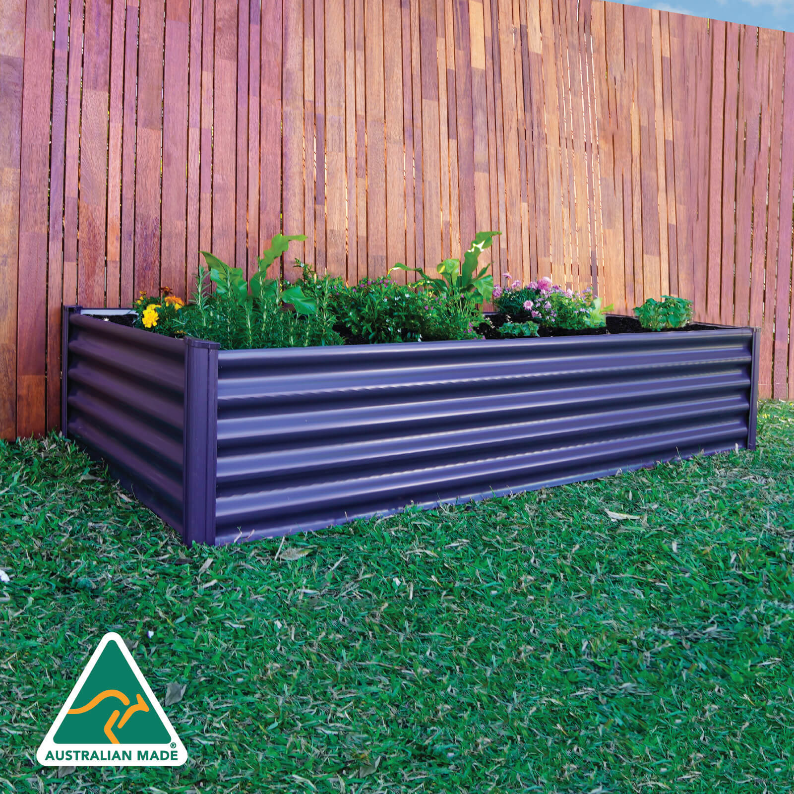 Rectangle Raised Garden Bed 200 x 100 x 41cm