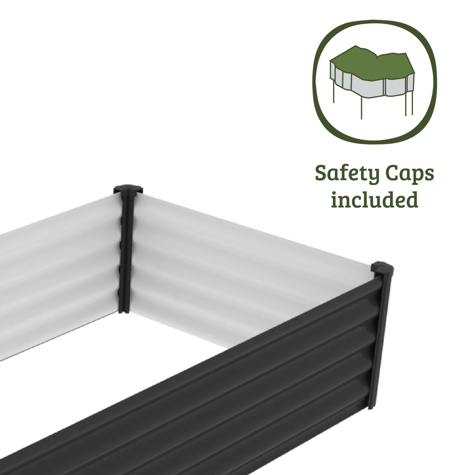 Rectangle Raised Garden Bed 200 x 100 x 41cm
