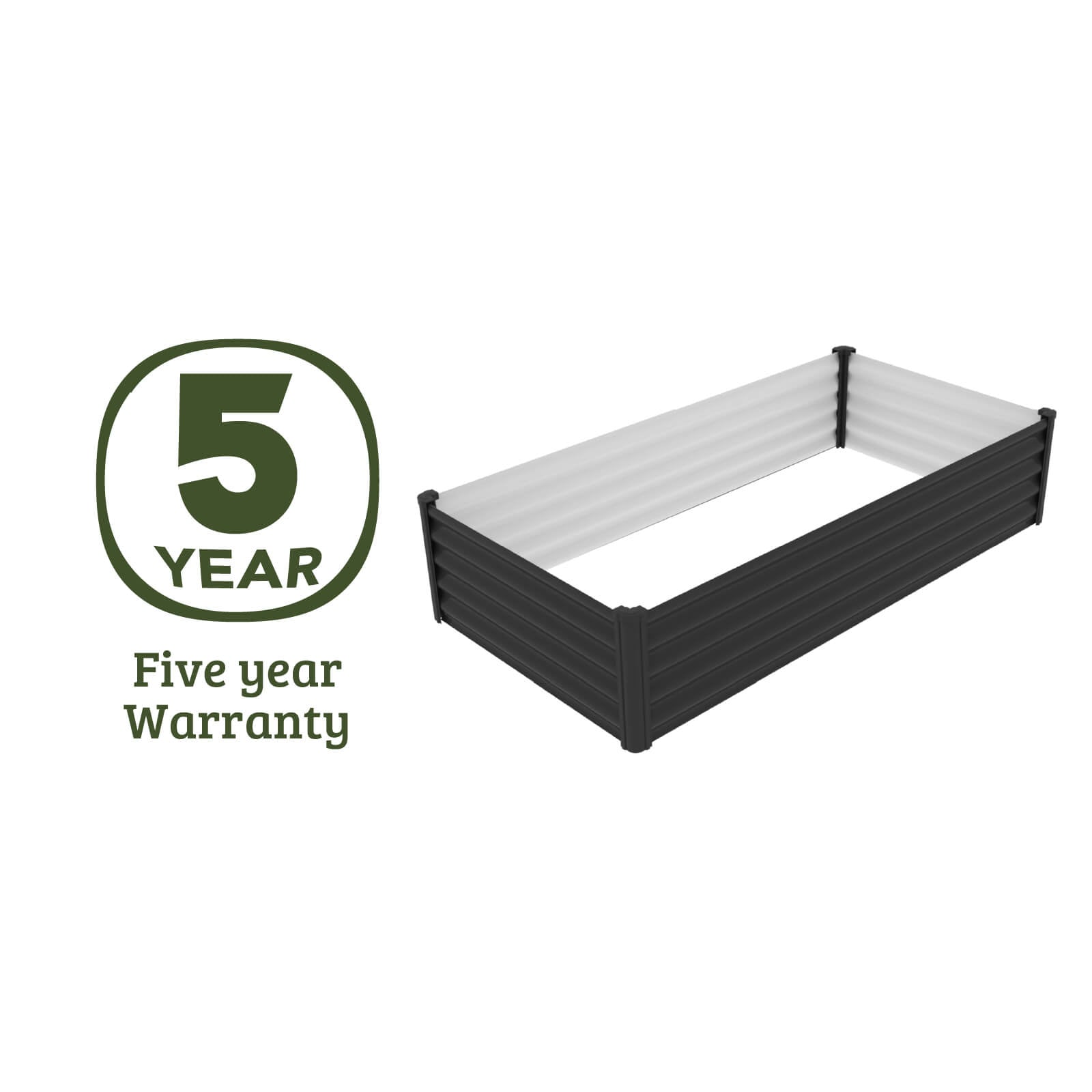 Rectangle Raised Garden Bed 200 x 100 x 41cm