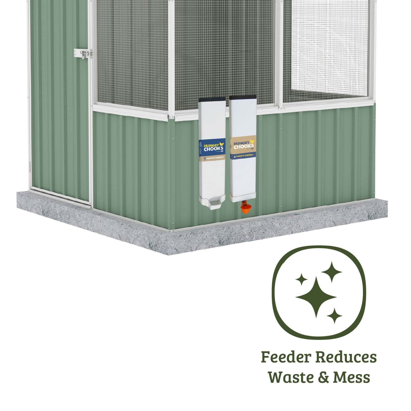 Small Chicken Coop w/ Feeder & Drinker