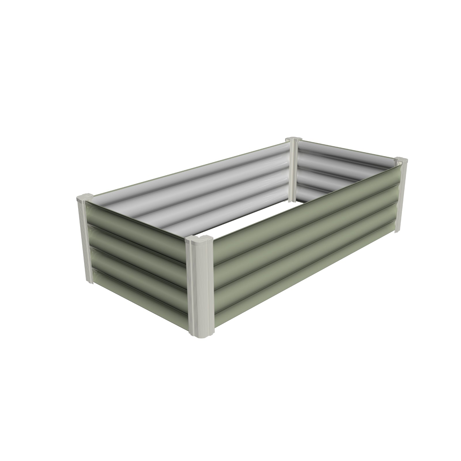 Small Slimline Raised Garden Bed 120 x 60 x 31cm Pale Eucalypt