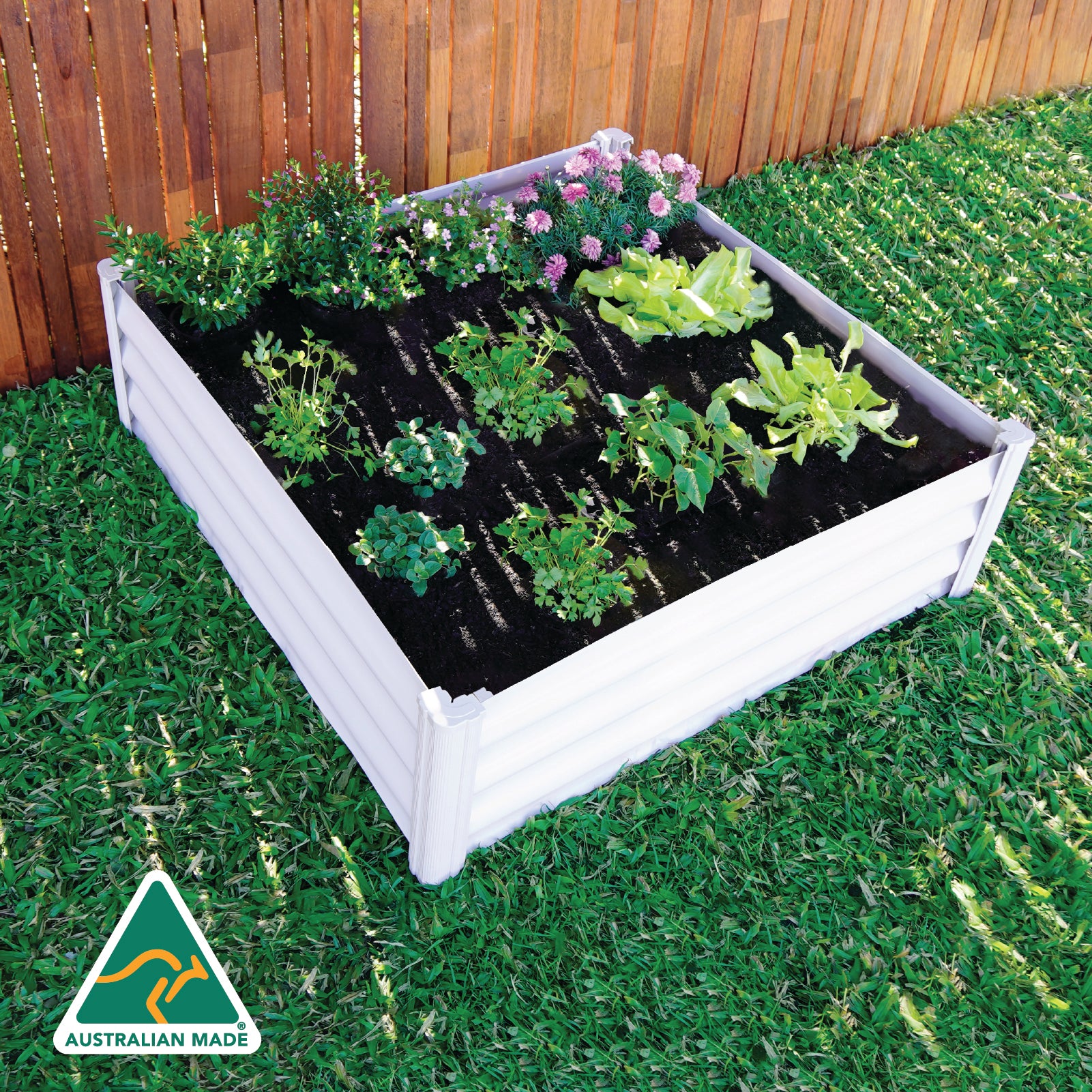 Square Raised Garden Bed 100 x 100 x 30cm