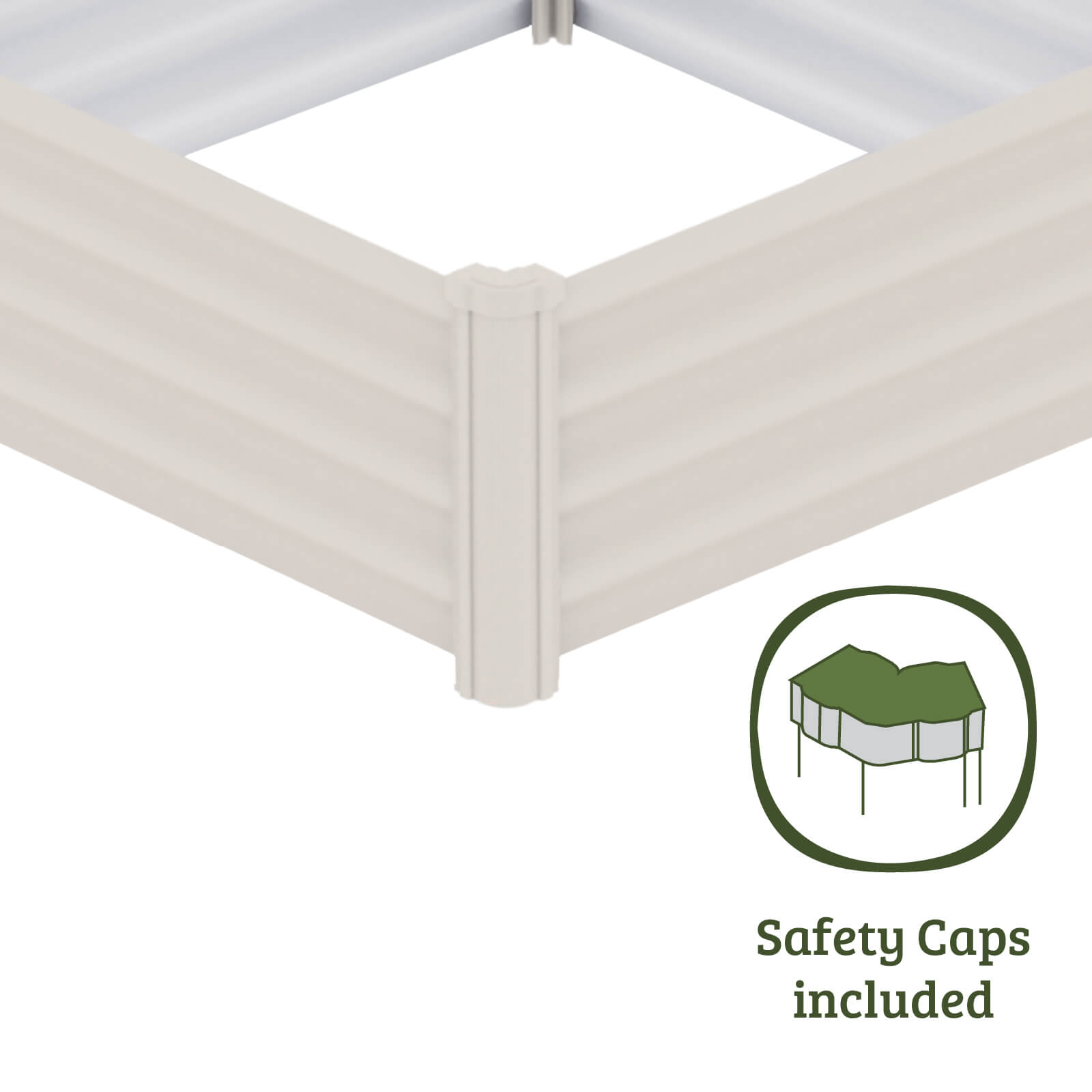 Square Raised Garden Bed 100 x 100 x 30cm