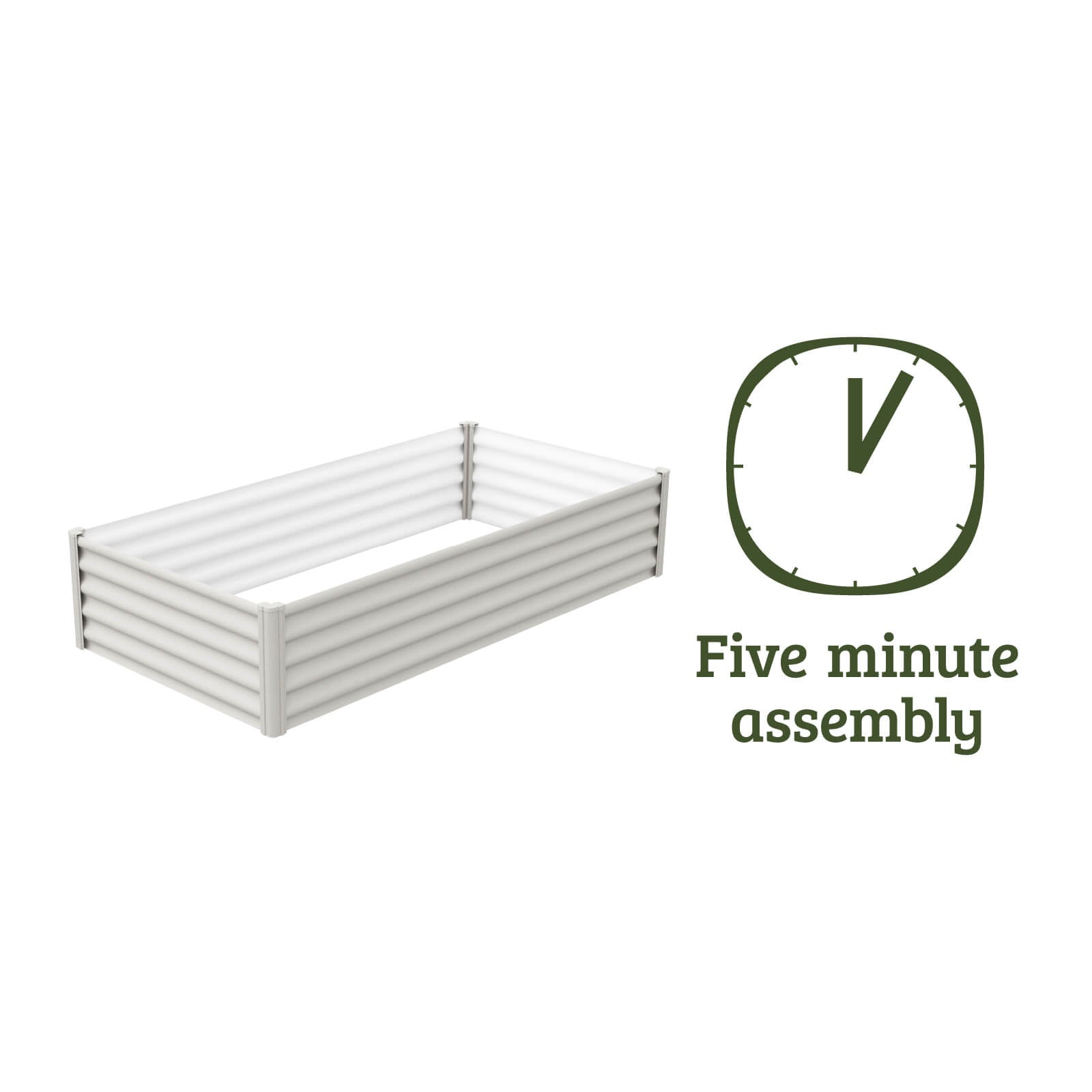 Rectangle Raised Garden Bed 200 x 100 x 41cm