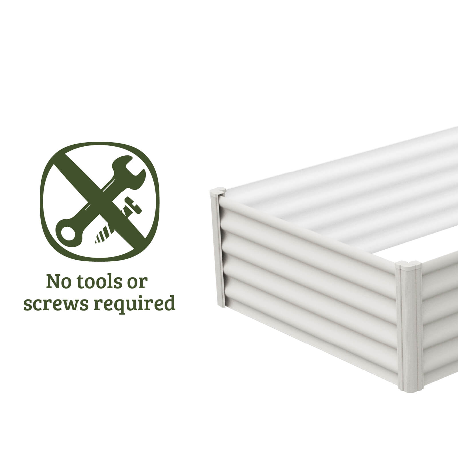 Rectangle Raised Garden Bed 200 x 100 x 41cm