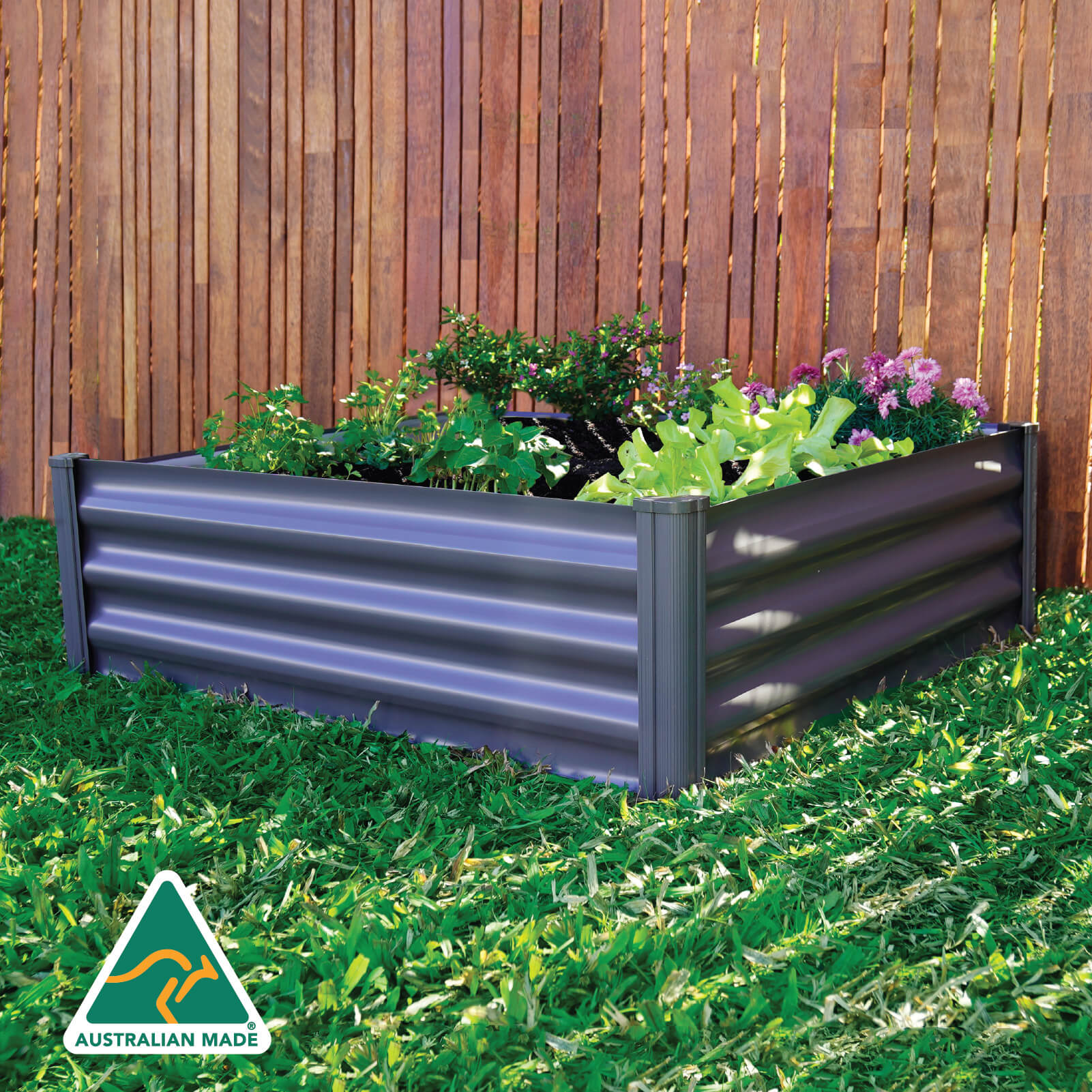 Square Raised Garden Bed 100 x 100 x 30cm