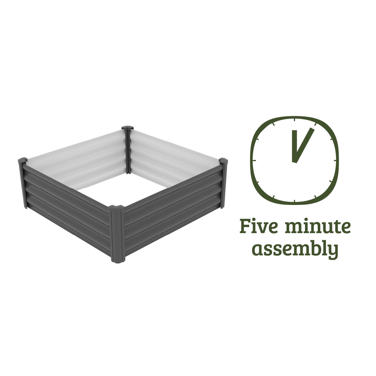 Square Raised Garden Bed 100 x 100 x 30cm