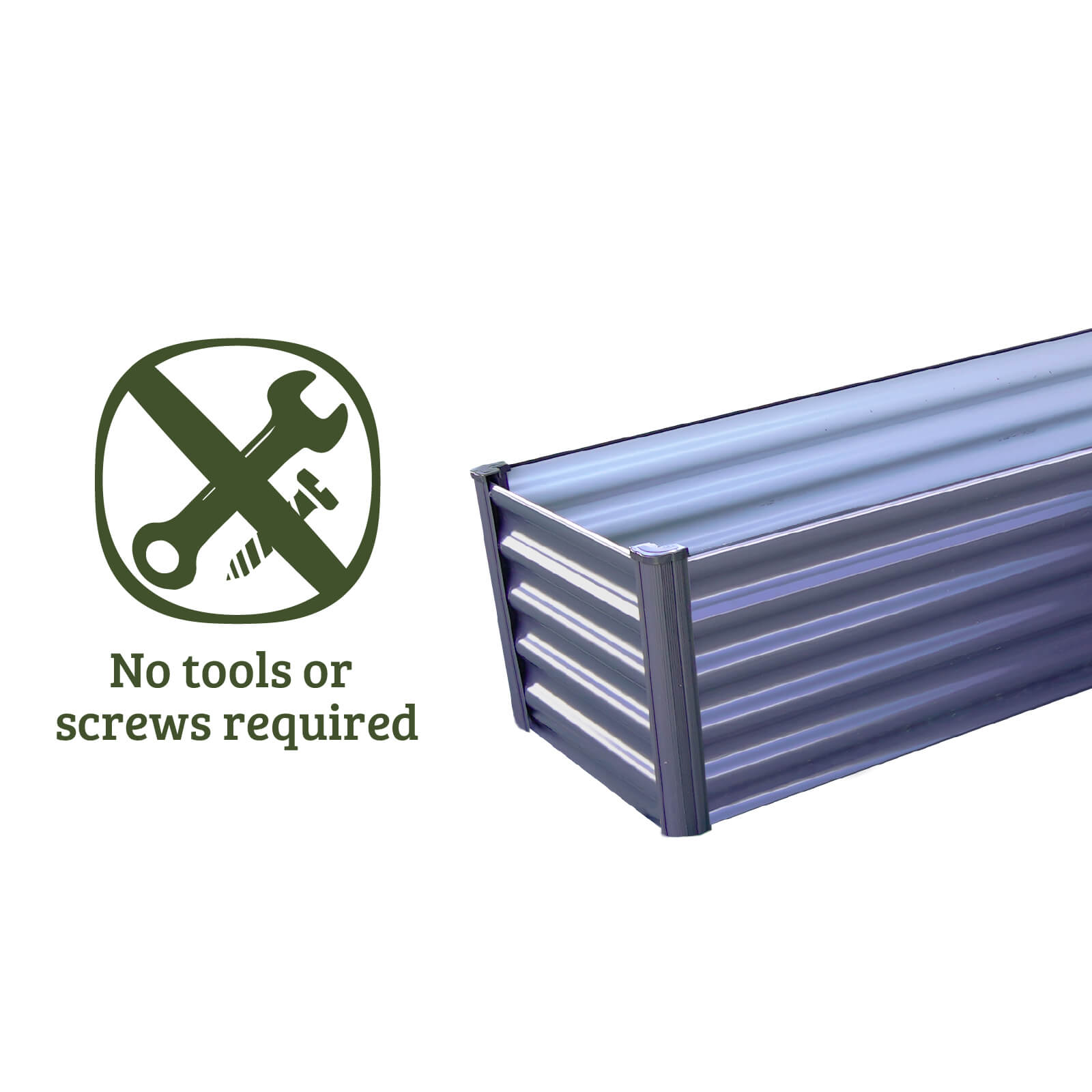 L-Shape Raised Garden Bed 150 x 150 x 41cm