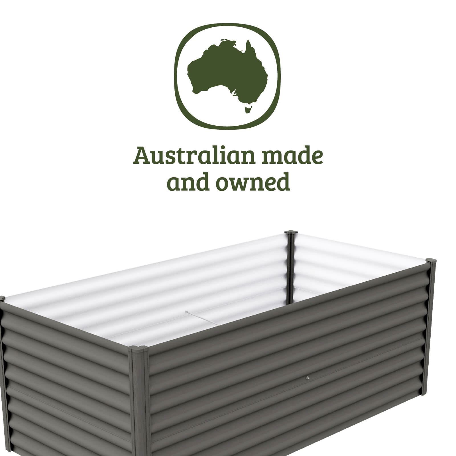 Extra High Rectangle Raised Garden Bed 200 x 100 x 73cm