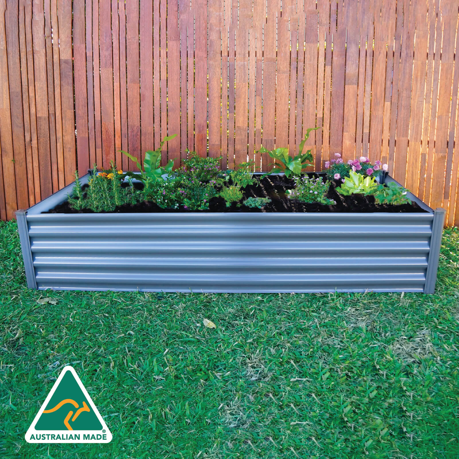Rectangle Raised Garden Bed 200 x 100 x 41cm
