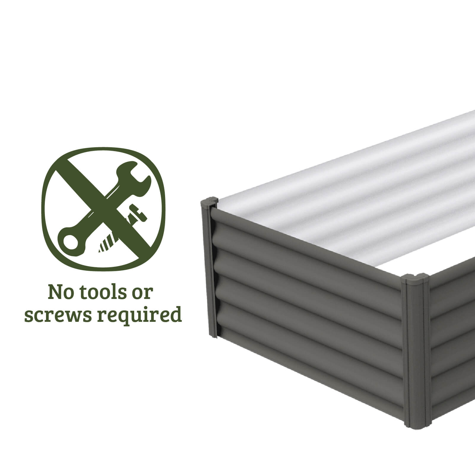 Rectangle Raised Garden Bed 200 x 100 x 41cm