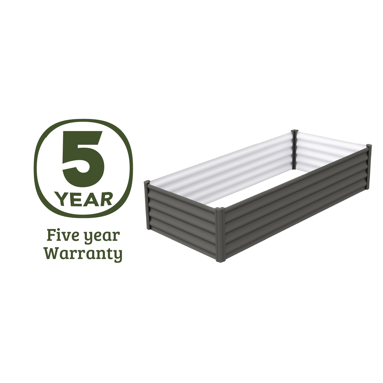 Rectangle Raised Garden Bed 200 x 100 x 41cm