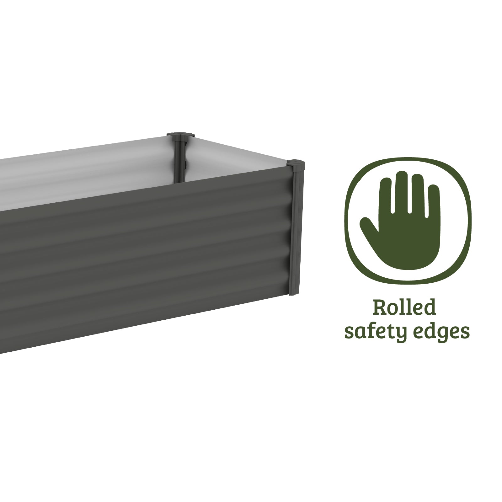 Narrow Rectangle Raised Garden Bed 200 x 50 x 41cm