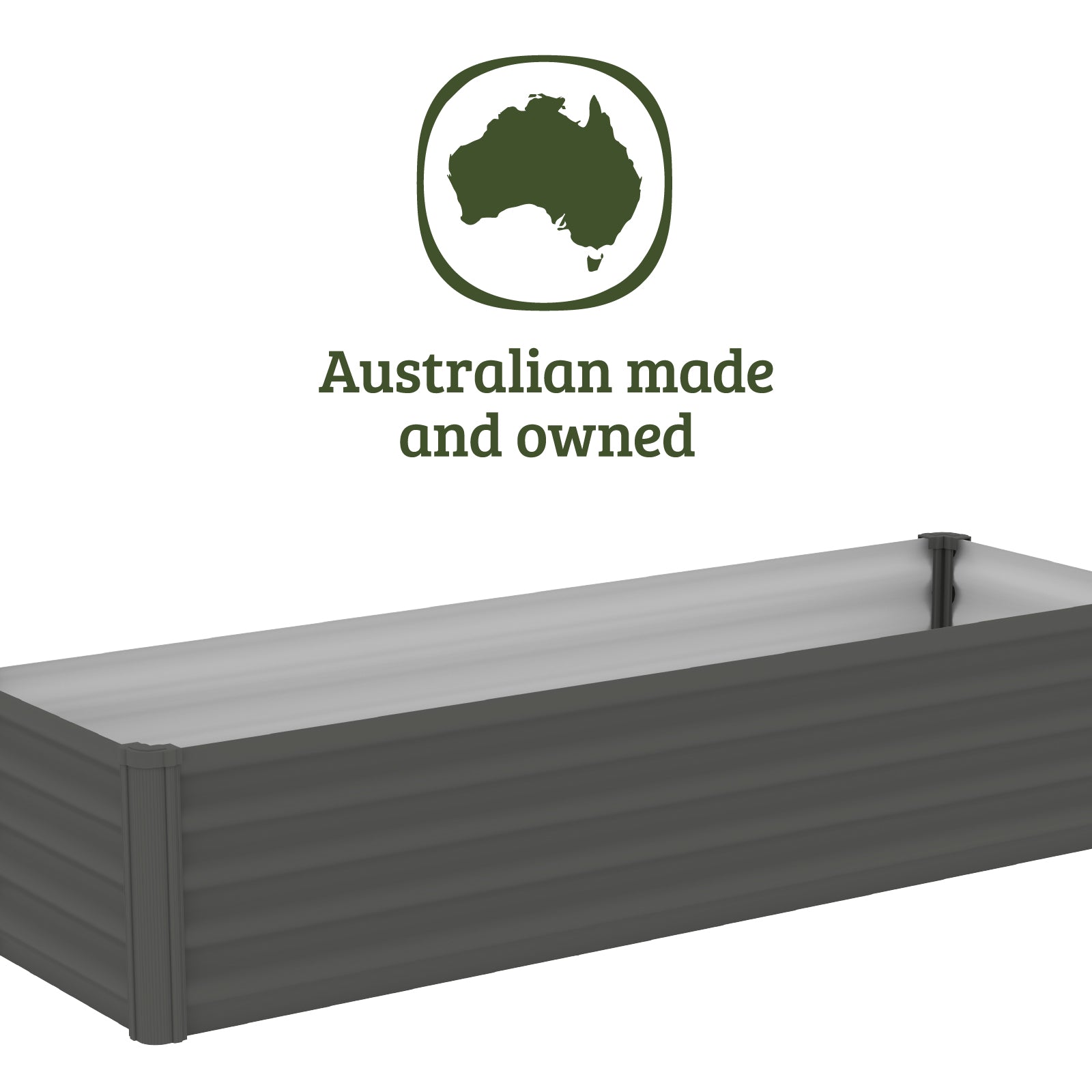 Narrow Rectangle Raised Garden Bed 200 x 50 x 41cm