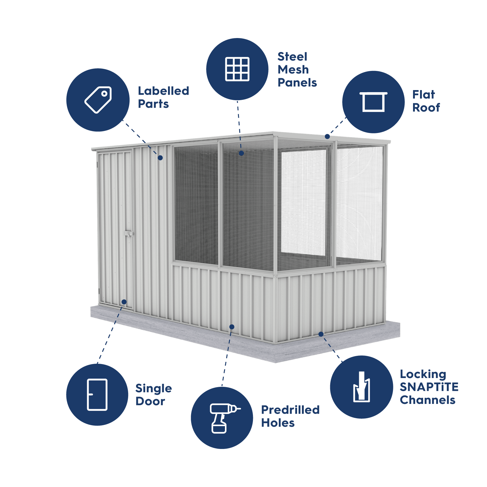 Medium Chicken Coop Zincalume